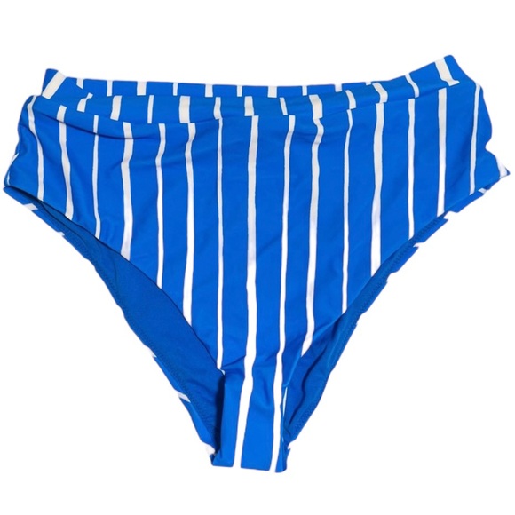 Raisins Blue & White Stripes Laces in Back 2 Piece Bikini Swimsuit - Picture 6 of 10